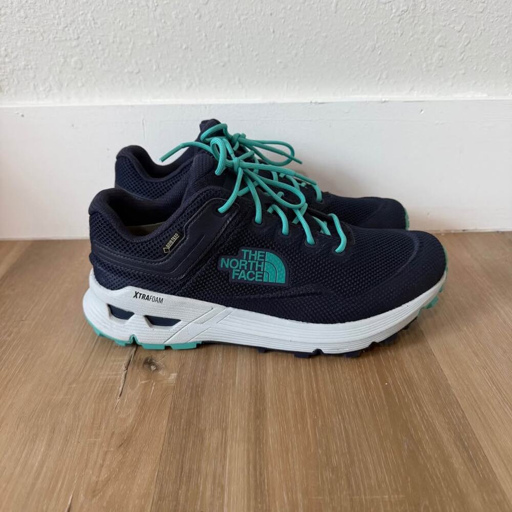 Women’s The North Face Safien GTX Hiking Shoe Sneaker Navy Blue Size 9.5